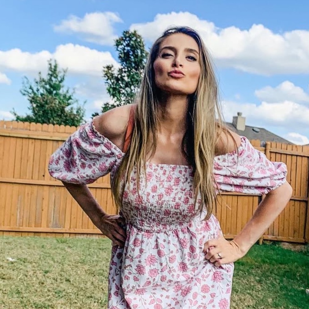 Floral Off-Shoulder Dress —Worn by Local Influencer 🌸